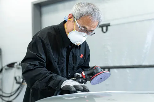 Vista 5 de 3M Cubitron II Hookit - Disco de lijado Purple Clean, 31475, 5 pulgadas, grado P500, 50 discos, patrón de múltiples agujeros, larga duración