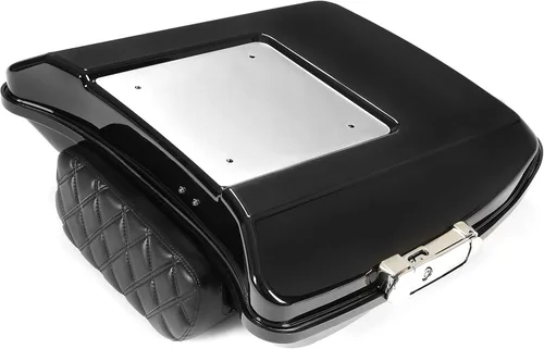 Vista 4 de HECASA Maleta de equipaje Razor con respaldo Argyle compatible con modelos Harley Davidson 1997-2023 Touring Street Glide Road Glide Road King