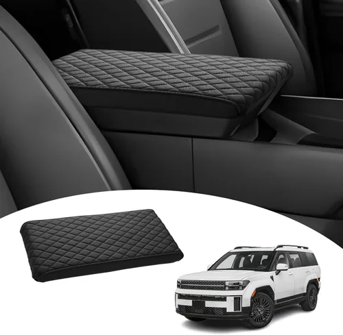 Vista 20 de Shademax Funda de consola central para Tesla Model Y Juniper 2025-2026 / Modelo 3 Highland 2024-2026 Cojín para reposabrazos Funda de cuero