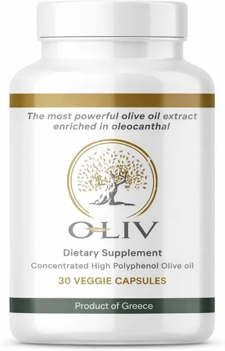 Cápsulas de aceite de oliva con alto contenido fenólico – Antioxidante mediterráneo premium | Apoyo antiinflamatorio para corazón, cerebro e
