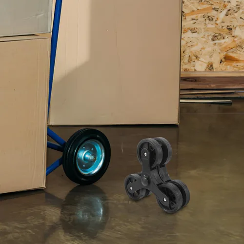 Vista 9 de GANAZONO Ruedas triangulares de plástico de repuesto de 8.66 pulgadas para carretillas de escalada de escaleras, equipaje y carritos de comestibles