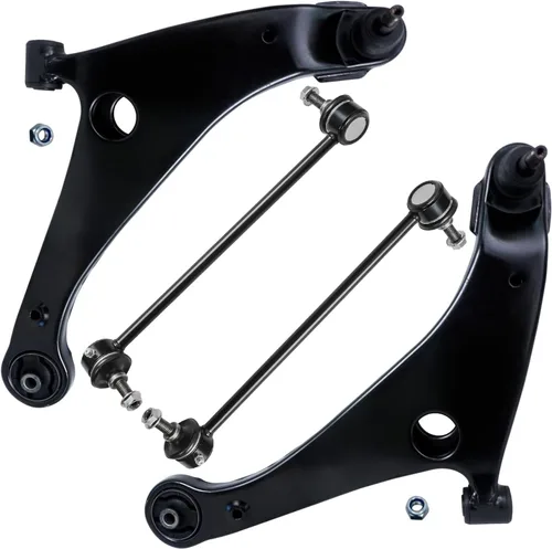 Vista 117 de Detroit Axle - Kit de suspensión frontal de 4 piezas para Chevrolet Aveo5 Aveo Pontiac G3 Wave Wave5 Suzuki Swift+, 2 brazos de control inferiores