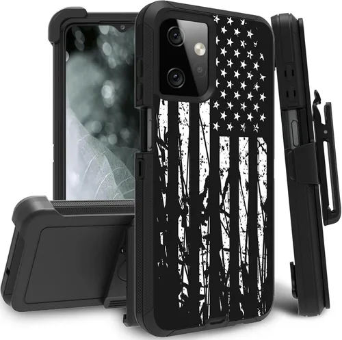 Vista 46 de Funda para Motorola Edge 2021 / Moto Edge 5G UW, protección resistente de 3 capas híbridas a prueba de golpes con funda de clip para cinturón