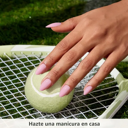 Vista 2 de BTArtbox - Uñas postizas a presión, almendra, uñas cortas de verano con pegamento para mujeres, uñas de gel suave opacas en 16 tamaños, kit de 32