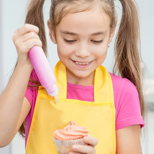 Vista 3 de Patelai El juego de 12 botellas de glaseado de galletas incluye botellas exprimibles para decoración de pasteles y agujas para remover azúcar, 1