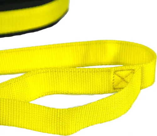 Vista 5 de Neewa Correa para perro con asa (46 pulgadas - 46.1 in, amarillo); doble asa para agarrar a tu cachorro cerca de ti mientras caminas