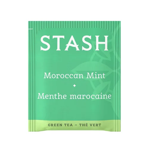 Vista 3 de Stash Tea - Té verde de menta marroquí – Té de alta calidad con cafeína, sin OMG, verificado por proyecto sin ingredientes artificiales, 20