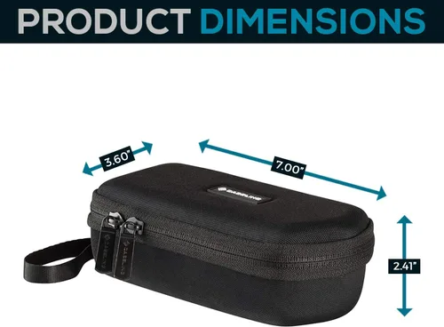 Vista 2 de caseling Funda rígida para Zoom H4essential, H4n Pro, H1 XLR y Tascam DR-40X, DR-07XP, DR-05XP Bolsa protectora de almacenamiento de viaje