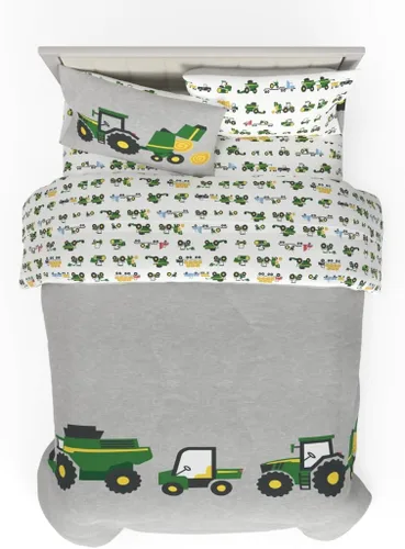 Vista 9 de Juego de ropa de cama clásico retro arcoíris de los Cariñositos, 7 piezas, edredón y sábanas supersuaves con funda de almohada, tamaño matrimonial