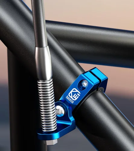 Vista 9 de UTV Whip Light Mount, Sturdy Aluminium Alloy UTV Whip Flag Mount, 360° Rotating Adjustable Off-road Light Bar Mounting Bracket for 1.5" / 1.65