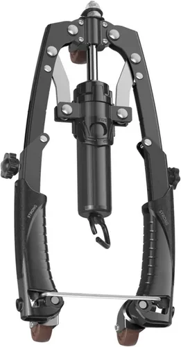 Twister hidráulico 2 en 1 mejorado con ruedas, ajustable de 22 a 440 libras, ejercitador de brazo giratorio con mango elástico, rueda de rodillo