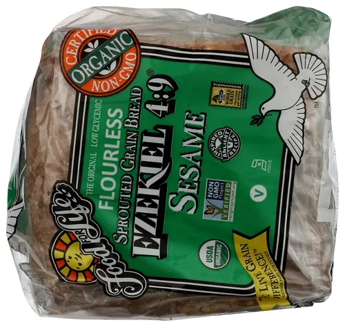 Vista 5 de Food For Life Pan de grano germinado sin harina, sésamo, 24 oz (congelado)