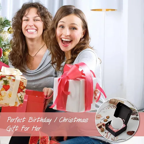 Vista 6 de Espejo compacto de aumento para bolsos con aumento de 2 x 1x, mini espejo plegable de maquillaje de viaje de doble cara, perfecto para bolso, espejo