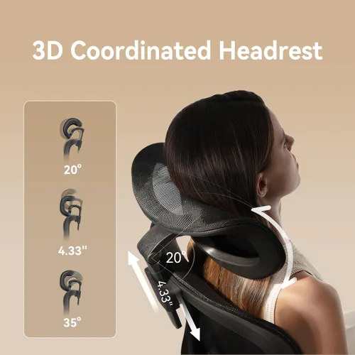 Vista 8 de SIHOO M56B Silla de oficina ergonómica, silla de escritorio con respaldo alto, soporte lumbar, silla giratoria para computadora y tareas