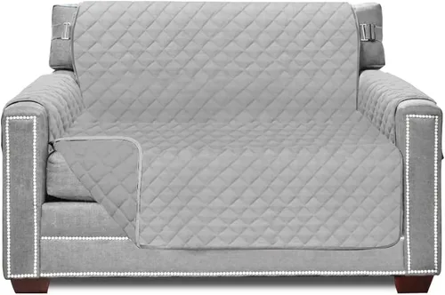 Vista 124 de Sofa Shield - Funda para sillón reclinable con correa patentada, protector de cojín, funda reversible diseñada en EE. UU. resistente a manchas