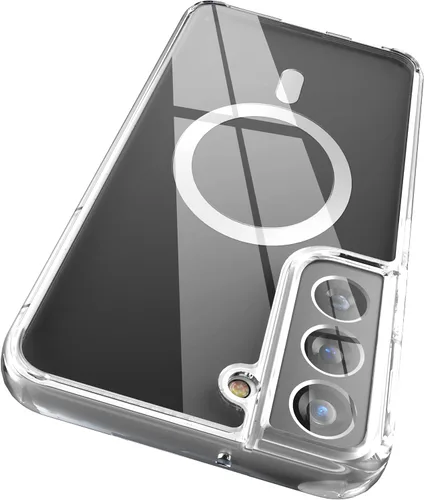 Vista 11 de ENCASED Funda transparente para Samsung Galaxy S22, funda magnética delgada compatible con Magsafe (S22)