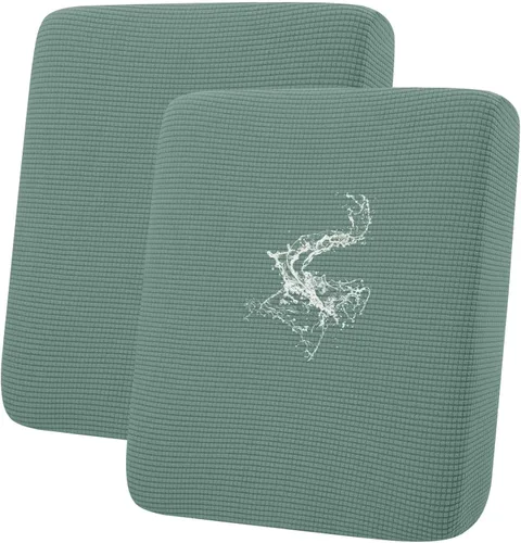 Vista 85 de hyha - Fundas de cojín impermeables para sofá modular, fundas de cojín de sofá en forma de L, tela jacquard gruesa, funda de diván con parte Beige