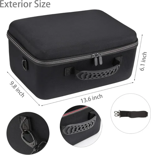 Vista 7 de Estuche rígido con insertos de espuma personalizables, funda rígida EVA resistente a los golpes para exteriores para drones pequeños, almacenamiento