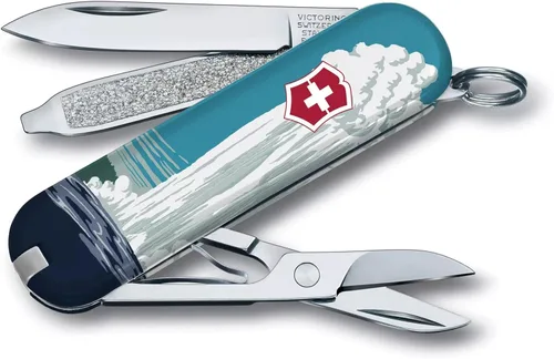 Vista 11 de Victorinox Classic SD Swiss Army – Navaja suiza de bolsillo, compacta, 7 funciones, navaja de bolsillo fabricada en Suiza con hoja pequeña, Parque