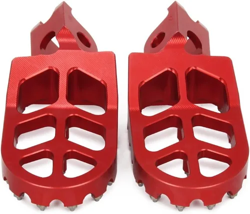 Vista 7 de JFG RACING Estriberas para motocicleta con pedal + palanca de cambios para CRF250R 2010-2017 Dirt Bike, rojo