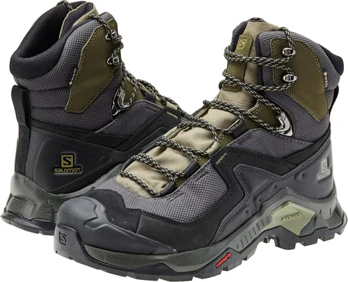 Vista 13 de Salomon Botas de senderismo Quest Element Gore-TEX para hombre, NegroDeep Liquen VerdeOlive Night, 8.5