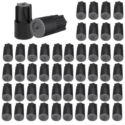 50 piezas de conectores de cable eléctrico impermeables, tapas de tuercas de torsión impermeables para exteriores, conector de terminal de cable