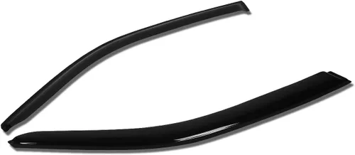 Vista 16 de Auto Dynasty 2 deflectores de ventana con cinta adhesiva para protección contra la lluvia, compatibles con Pontiac G6 Coupe 2005-2009, acrílico