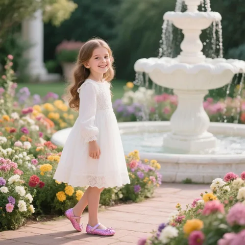 Vista 3 de Zapatos de vestir planos Mary Jane para niñas pequeñas