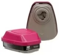 3M Cartucho de vapor orgánico/filtro 60921, protección respiratoria P100 (paquete de 2) (2 paquetes))