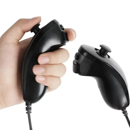 Vista 3 de Nunchuck Controller, 2 Pack Nunchuck Controller Replacement for wii Nunchuck Controller Joystick Gamepad, Compatible with Nintendo Wii & Wii U