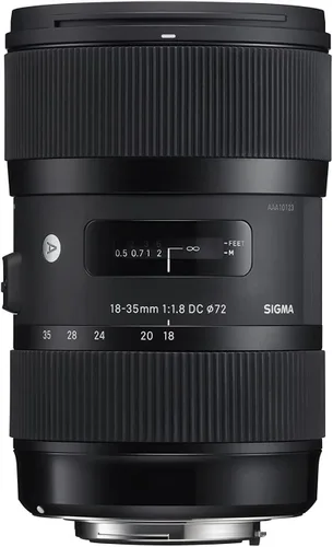 Lente Sigma F1.8 Art DC HSM de 18 a 35 mm para Canon, negro (210101)