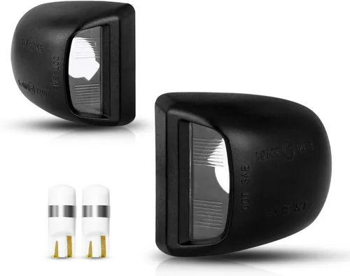 Vista 16 de LESAUCE Juego de 2 lámparas LED completas para matrícula con carcasa cromada para Chevy Silverado 1500 2500 3500 Suburban Tahoe GMC Sierra Yukon XL