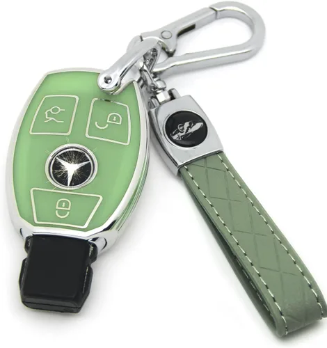 Vista 32 de Funda de llave de TPU suave avanzada es compatible con Mercedes Benz 2024-2025 E 2023-2025 SL CLE GLC 2022-2025 EQE EQS S C Series llave