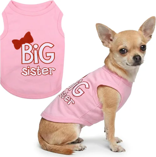 Vista 15 de Parisian Pet - Camiseta para perros y gatos, con texto en inglés Big Sister, 2XS