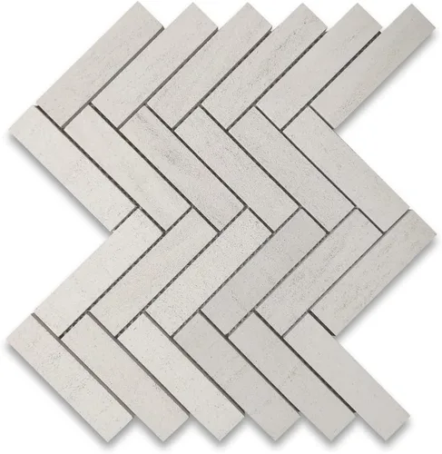 Stone Center Online Moleanos - Azulejo de mosaico de espiga de 1 x 4 de piedra caliza, color beige, dorado, para cocina, baño, pared o pared (1 hoja)