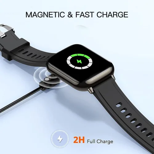 Vista 6 de Paquete de 2 cargadores de reloj inteligente con cable de carga de datos USB universal de 2 pines, cargador magnético compatible