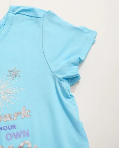 Vista 4 de Disney Camiseta de manga corta con estampado de Frozen Bold and Brave para niña