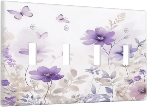 Vista 67 de Abstracto de Lujo Azul Dorado con Brillo de Mármol 1 Gang Cubiertas de Tomacorrientes Dúplex Decorativas Cubiertas de Interruptores de Luz