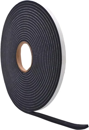 Vista 10 de WOD SSFLDFT - Cinta de espuma aislante autoadhesiva, 1/16 de grosor x 1 de ancho, 150 pies, fabricada en Estados Unidos, impermeabilización, HVAC