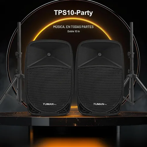 Vista 2 de Sistema de altavoces PA de alta potencia de 10 pulgadas y 1200 W