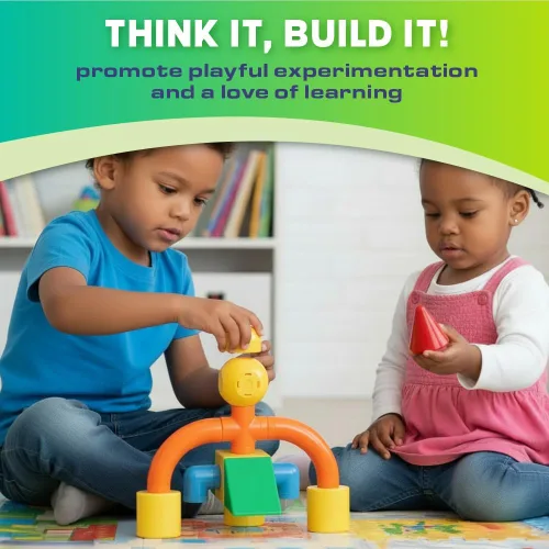 Vista 5 de POPULAR PLAYTHINGS Mag Builder - Juego de construcción magnética, juguete de conexión magnética para la imaginación y el juego creativo, regalo