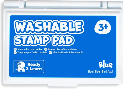 Vista 18 de Ready 2 Learn Almohadilla de sello lavable para niños, color rojo, almohadilla de tinta no tóxica para sellos, resistente a la decoloración