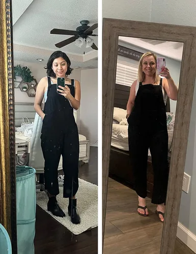 Vista 5 de AMEBELLE Overol sin mangas de lino y algodón para mujer, overol holgado de pierna ancha