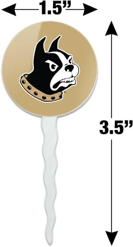 Vista 1189 de GRAPHICS & MORE Abilene Christian Primary Logo Cupcake Picks Toppers Decoración Set de 6 Universidad Cristiana de Abilene