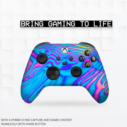 Vista 2 de BCB Controller Customised for Xbox Controller Wireless. Original Xbox Controller Compatible with Xbox One Series X & S Remote Control Console.