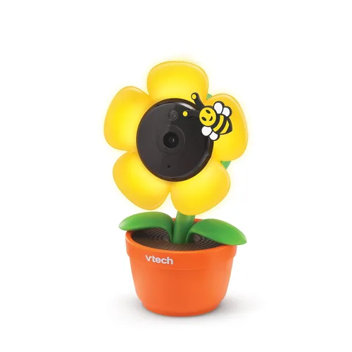 Vista 13 de VTech RM9751 Yellow Daisy Smart Wi-Fi Cámara para bebé, compatible con iOS y Android, 1080p Full HD, cubierta de modo de privacidad, luz nocturna