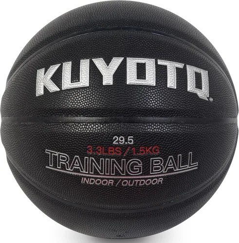 Vista 17 de KUYOTQ 3LBS/3.3LBS/2.2LBS Weighted Heavy Training Basketball 29.5/28.5" in and Outdoor Improving Handling Dribbling Passing Rebounding Skill