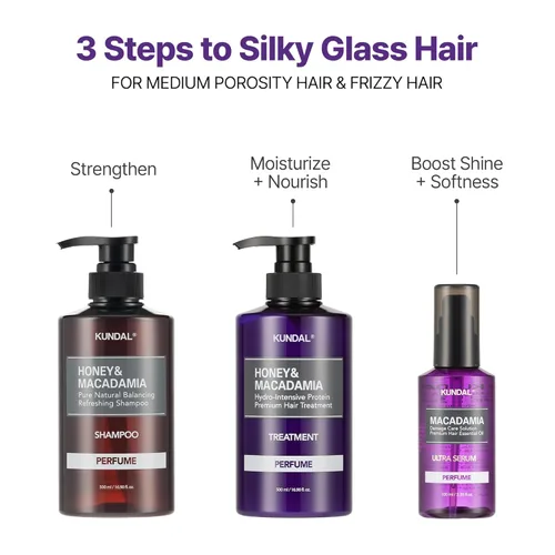 Vista 8 de KUNDAL Ultra Macadamia Oil - Suero para el cabello [flor de cerezo], aceite coreano para el cabello premium, reparación intensa, nutrición profunda