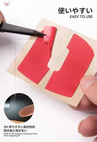 Vista 6 de HOTLINEGAMES [Actualización de agarre] HyperFit Colour Mouse Cinta de agarre antideslizante compatible con Logitech G Pro X Superlight Wireless