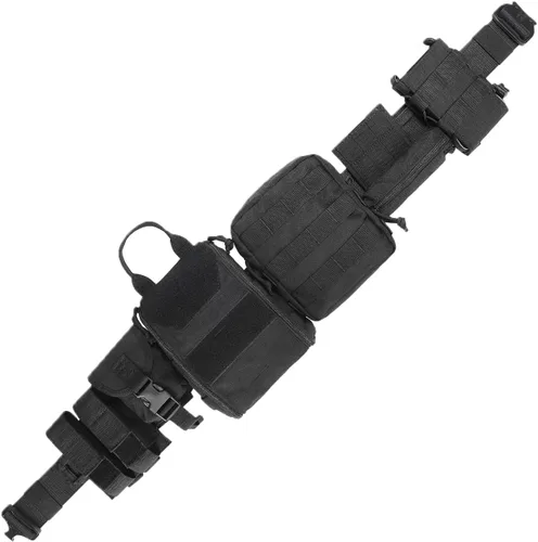 Vista 5 de Quick Release Buckle EC MOLLE Utility Belt 2in1 Tactical Heavy Duty Gun Belt Law Enforcement for Men Women